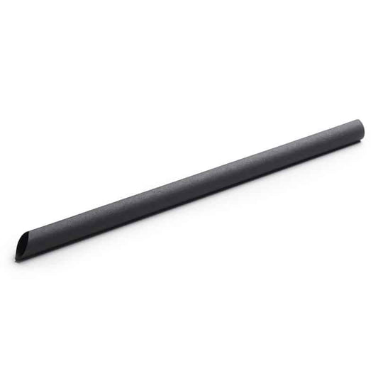 Thick Bamboo Straw 23cm (Black Unwrapped) - 100pcs