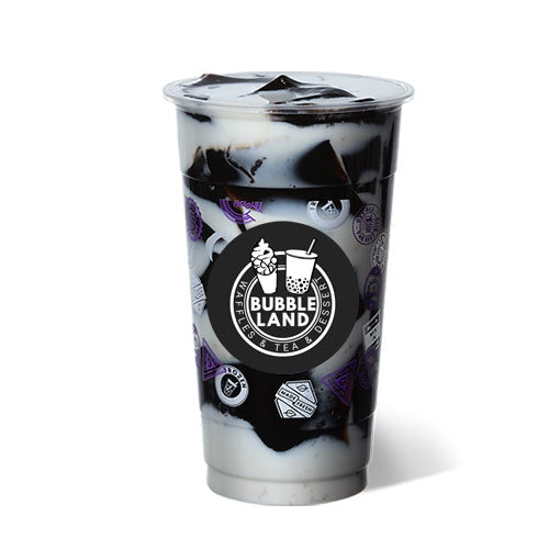 Grass Jelly with Fresh Milk