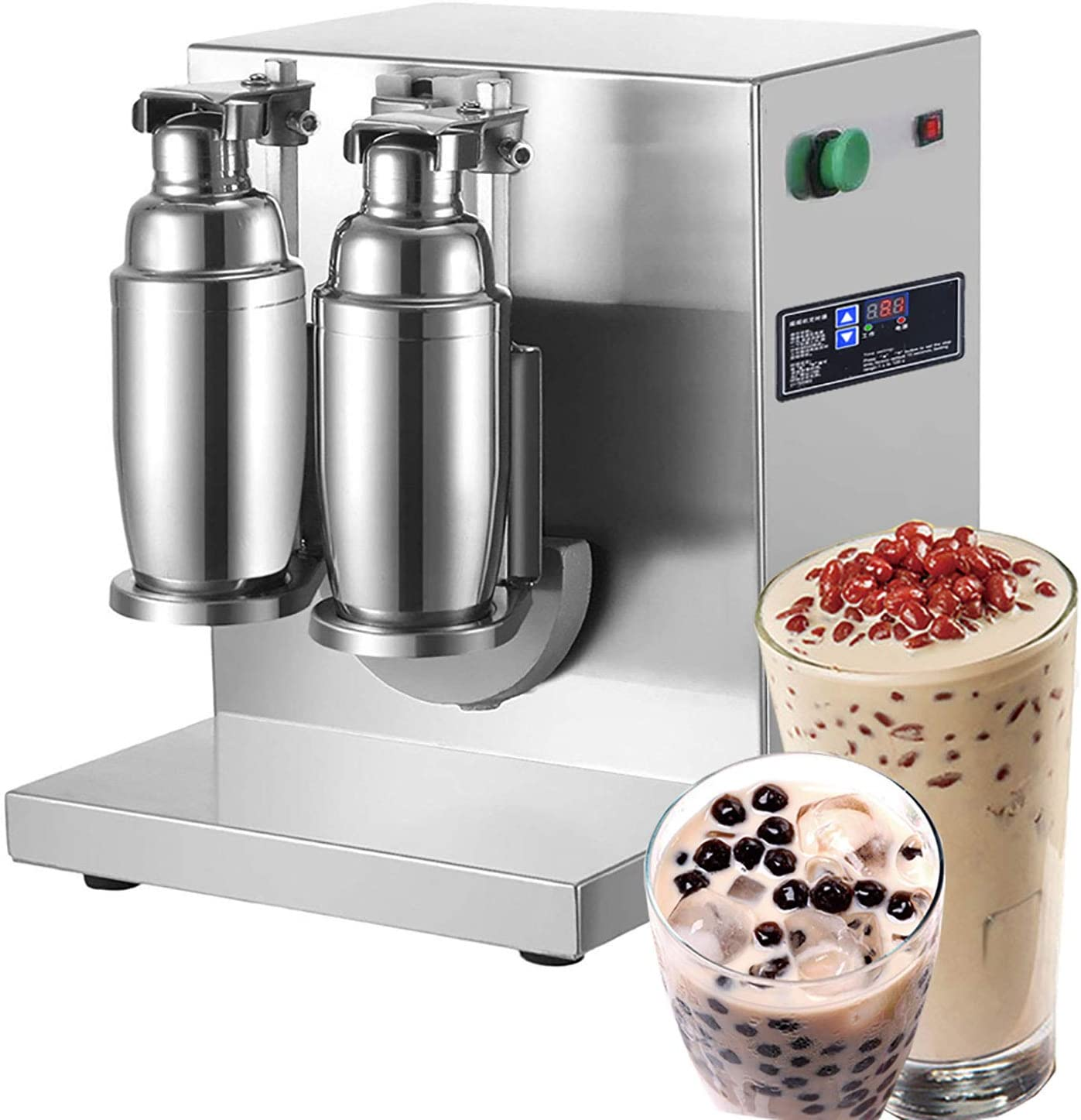 Milkshake Maker Electric Milk Tea Shaker Machine Cocktail & Drink Mixer Stainless Steel